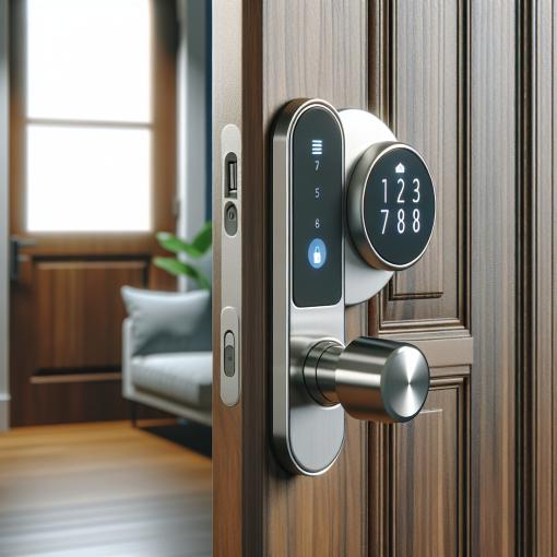 מנעול חכם - אביזר טכנולוגי שמאפשר שליטה על גישה לבית בצורה חכמה ובטוחה.