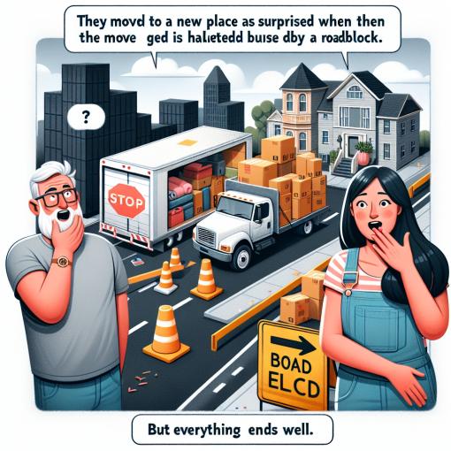 עברו דירה לגילה והופתעו מהובלה שנעצרה בגלל מחסום &ndash; אבל בסוף הכל נגמר בטוב!