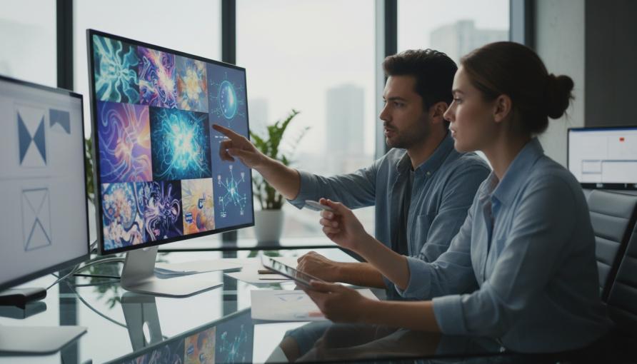 יצירת ויזואל ייחודי לאתר בעזרת AI