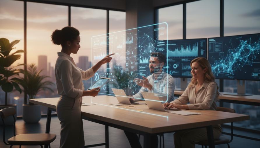 מערכת AI המבצעת אופטימיזציה חכמה של קמפיינים דיגיטליים לאתר עסקי.