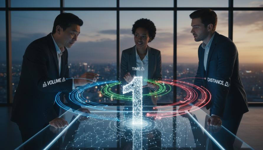 איך נפח, זמן ומרחק מתאחדים למספר אחד.