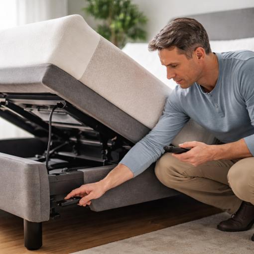 כיצד לאפס מיטה מתכווננת להתחלה רגילה.