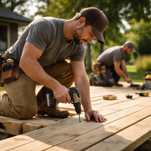 התקנת דק אורן - יופי ועמידות בחלל החיצוני.