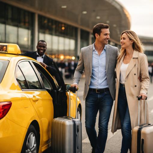 נסיעה במונית לשדה תעופה מציעה נוחות, גישה ישירה, וחיסכון בזמן.