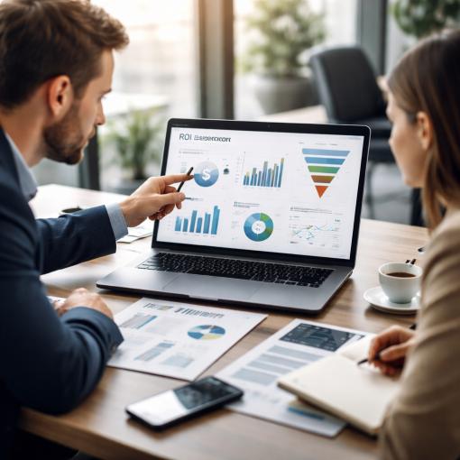 דשבורד של ניתוח ROI לקמפייני לידים ממוקדים