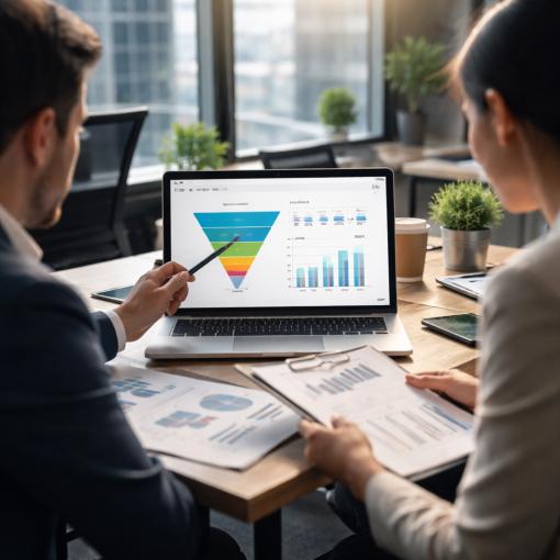 לוחות מחוונים להצגת נתוני לידים והמרות בעסק.