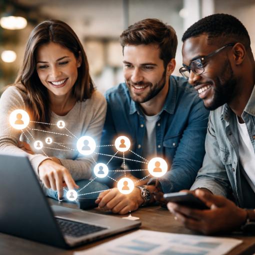 תהליך הפקת לידים חמים מקהילות מקוונות לעסק.