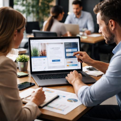 דף נחיתה מעוצב ליצירת לידים חמים לעסקים.