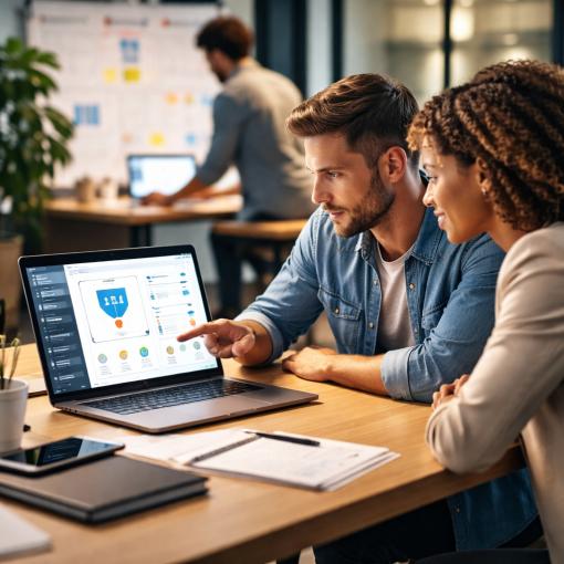 מבנה דף נחיתה שממיר מבקרים ללידים חמים.