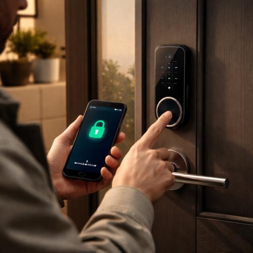 שדרוג הבטיחות עם מנעול חכם לדלת כניסה – פתרון מתקדם ומודרני לביטחון הבית שלך.
