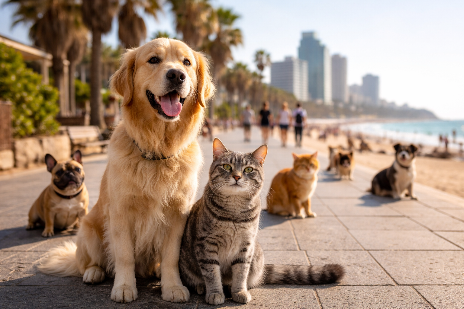 חברים פרוותיים בתל אביב: כלבים וחתולים משגעים!