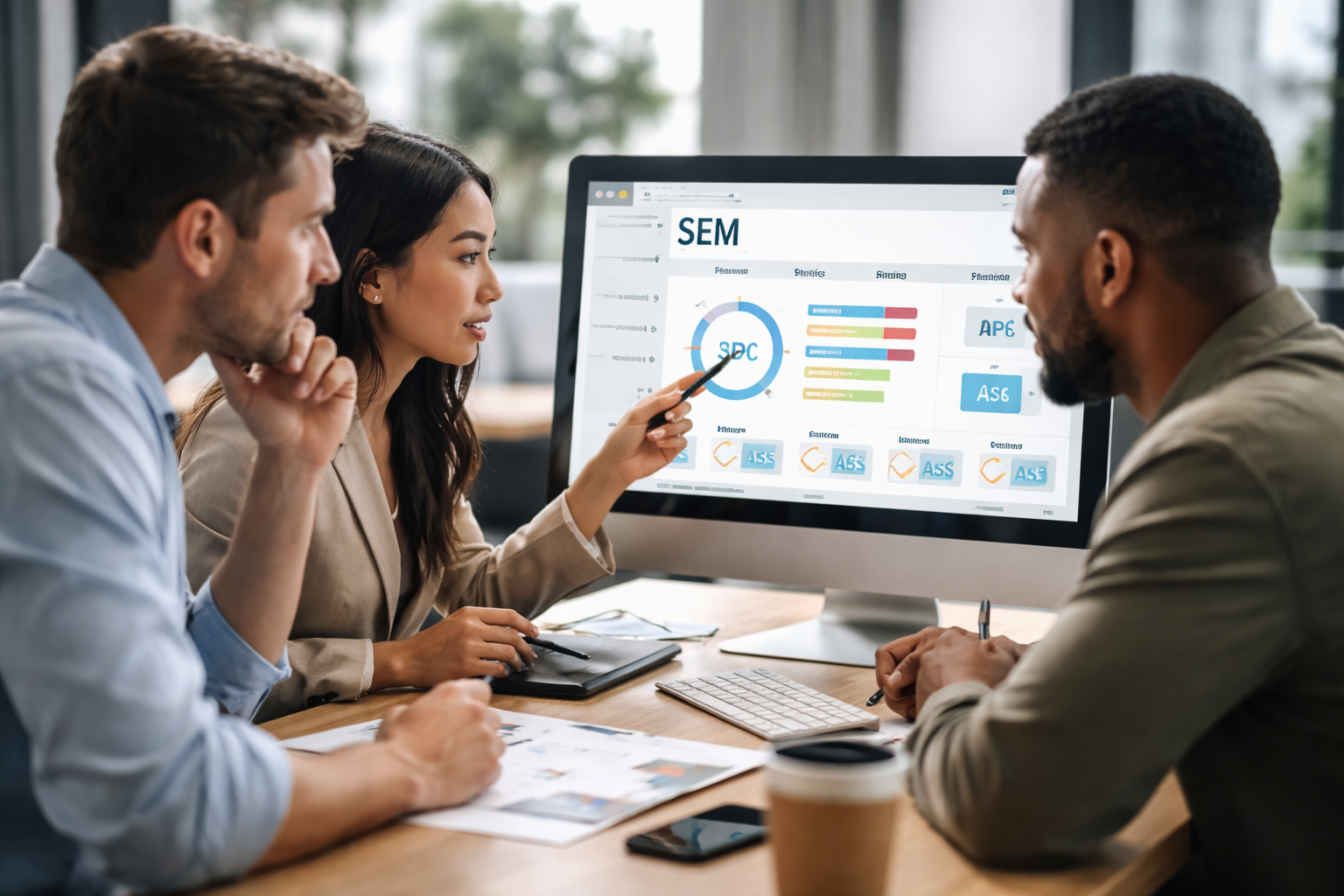 SEM: שיווק במנועי חיפוש &ndash; הבנת ההבדלים בין ערוצי הפרסום השונים כמו חיפוש ממומן, תצוגה ורימרקטינג.