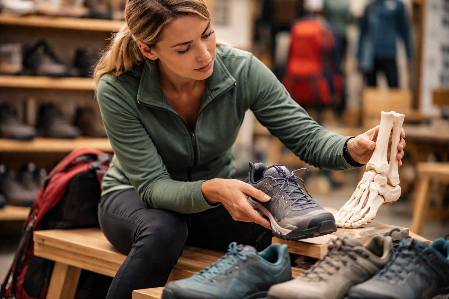 בחירת נעלי הרים לנשים: התאמה אידיאלית למבנה כף הרגל