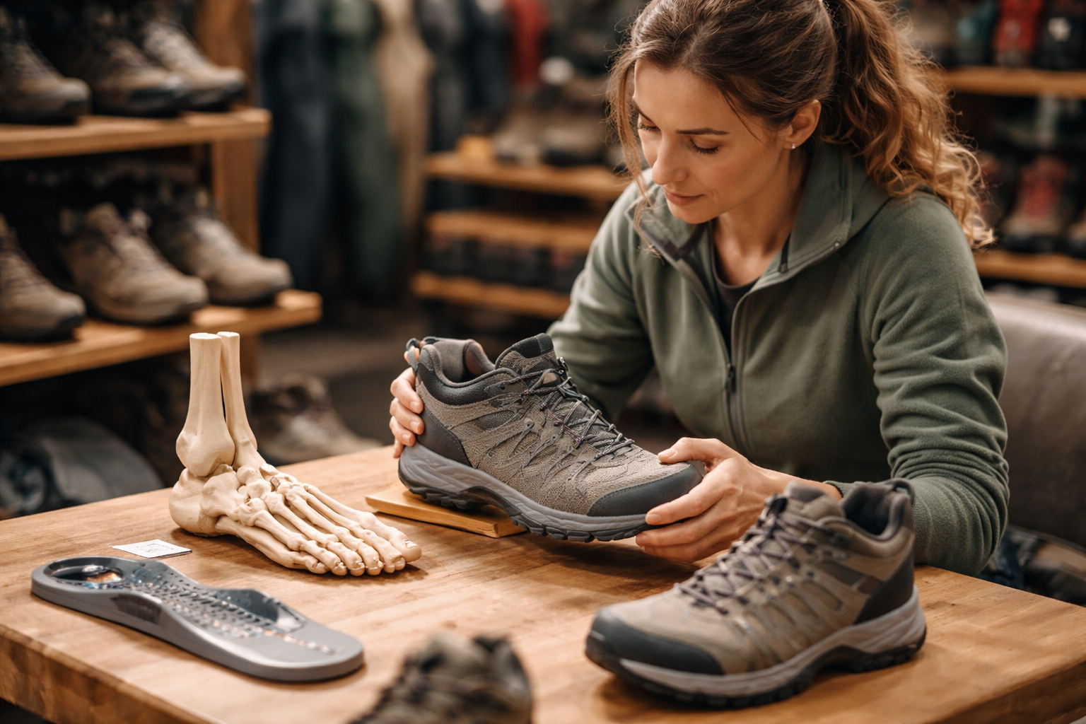 איך לבחור נעלי הרים לנשים שמתאימות למבנה כף הרגל