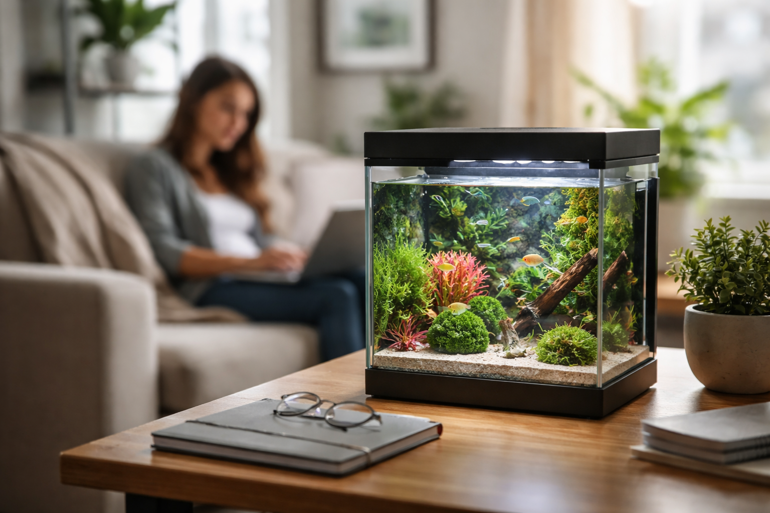 אקווריום קטן: עיצוב מושלם לחללים מצומצמים ולחוויית החזקה נעימה.