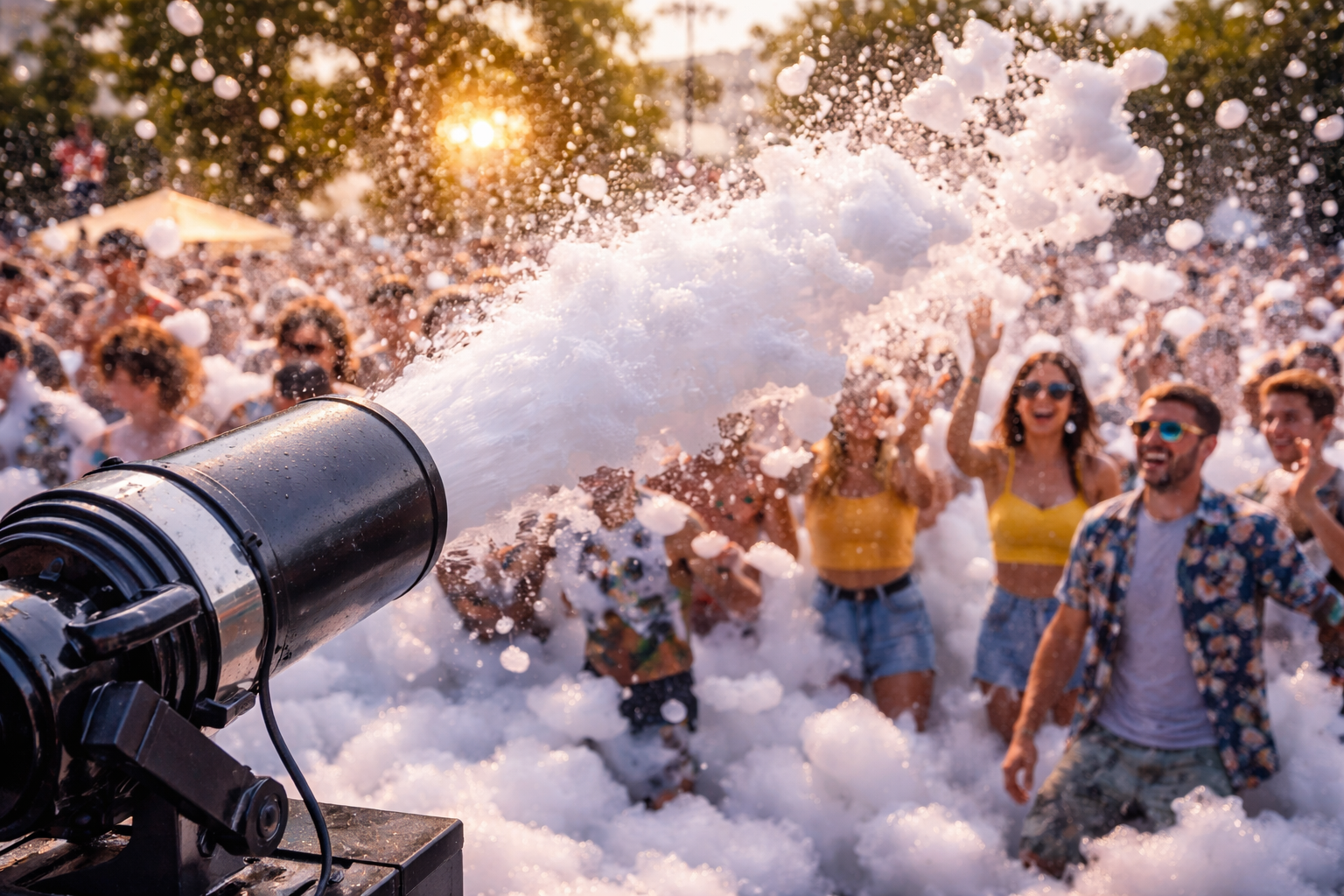 תותח קצף: כלי יצירתי לאווירה שמחה וסוחפת באירועים!