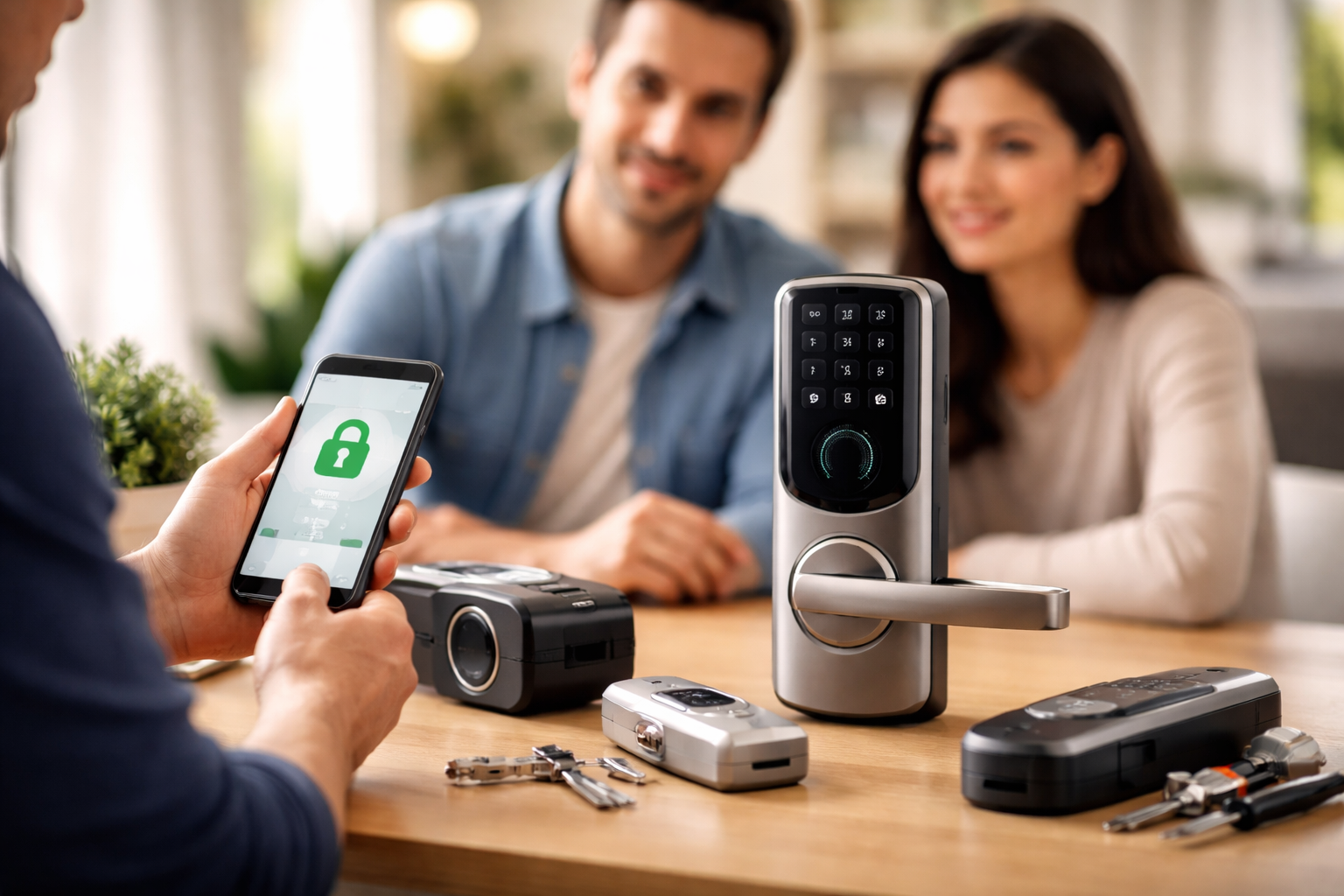 אבטחה חכמה ונוחה לבית באמצעות מנעולים חכמים.