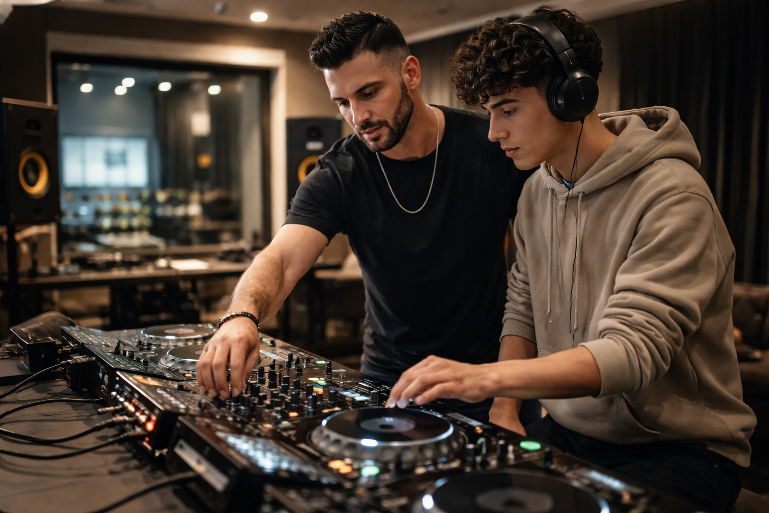 שיעור DJ פרטי עם מדריך מהמרכז.