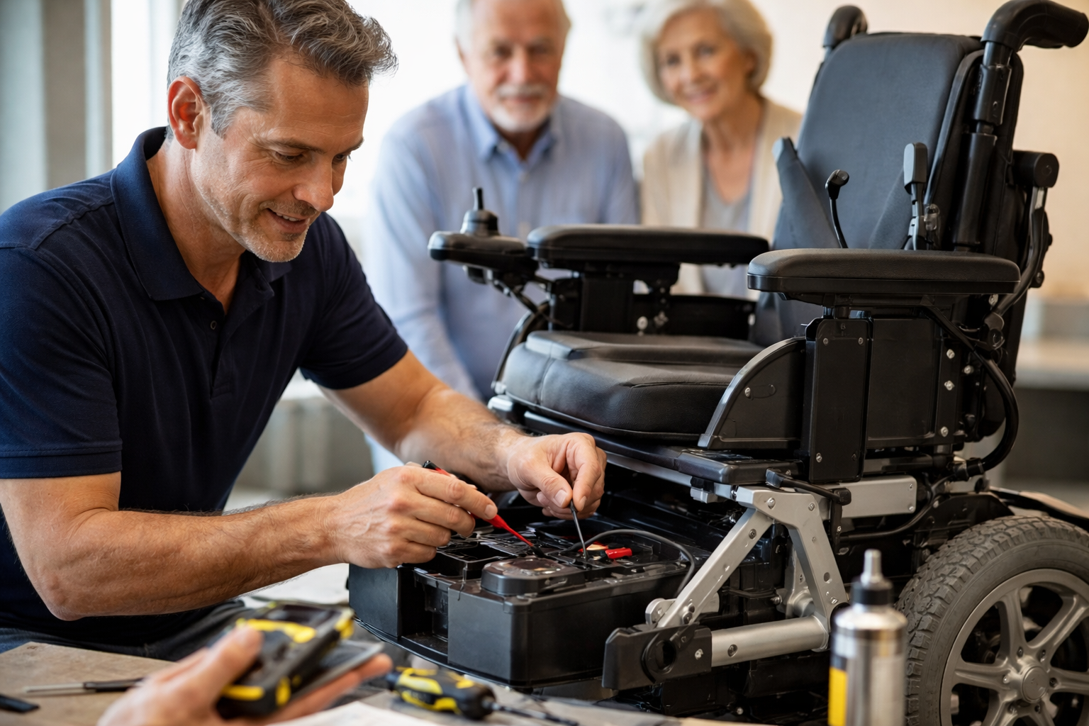 טיפים לתחזוקת כיסאות גלגלים חשמליים והארכת חיי הסוללה