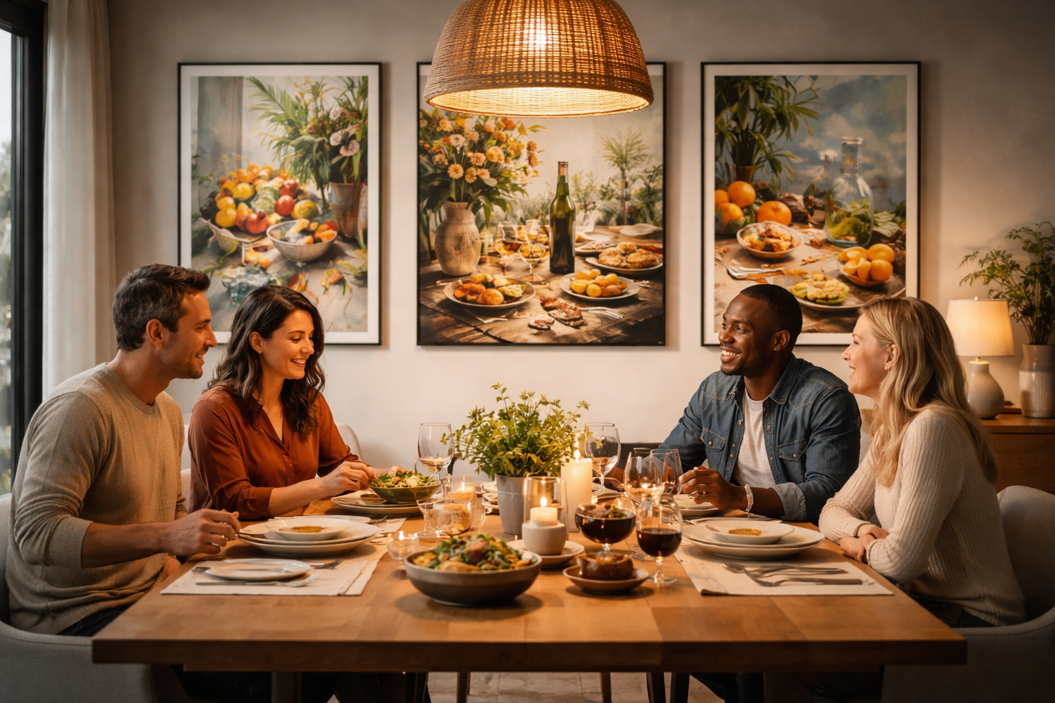 השראה אומנותית לפינת האוכל שלכם!