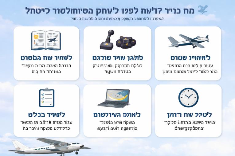 טיפים חיוניים להתחלה מוצלחת בסימולטור טיסה! ✈️