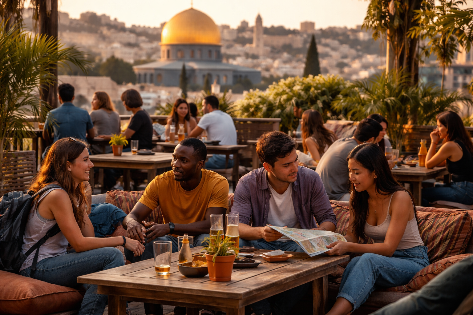 אכסניה בירושלים: נקודת מפגש עירונית חמה למטיילים מכל העולם